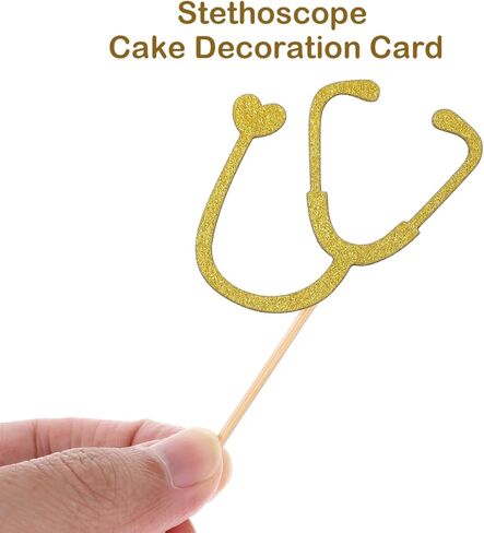 AmoSfun 24 PCS Cupcake Toppers Purse Cupcake تختار لتخرج الممرضة الطبية الممرضة ذات الطابع الأول لزخارف الكعك in Saudi Arabia