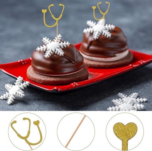 AmoSfun 24 PCS Cupcake Toppers Purse Cupcake تختار لتخرج الممرضة الطبية الممرضة ذات الطابع الأول لزخارف الكعك in Saudi Arabia