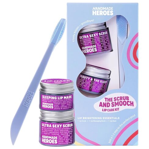 Handmade Heroes 100% Natural Lip Scrub, Vegan Conditioning Coconut Exfoliator - Gentle Exfoliant, Sugar Polish and Scrubber for Chapped Dry Lips, 1oz (Coconut Sorbet) in Kuwait