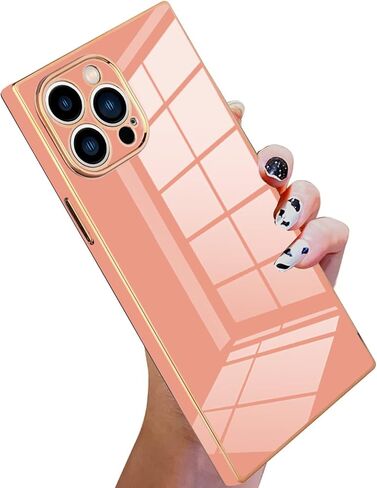 KANGHAR Case Compatible with iPhone 16 Pro Luxury Cute Plating Design Case Full-Body Anti-Scratch Shockproof Bumper Protective Cover for iPhone 16 Pro 6.3 Inch White in Kuwait
