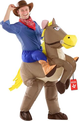 Morphsuits Inflatable Unicorn Costume Adult Size, Blow Up Costume Unicorn Adult, Ride On Unicorn Costume, Inflatable Unicorn Halloween Costume Adult, Unicorn Inflatable Costume Adult in Kuwait