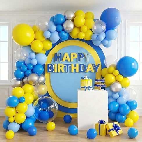 Rainbow Colorful Balloons Arch for Candy Sweet One Two Donut Grow Up Ice Cream Birthday Party Decorations Pastel Purple Pink Blue Yellow Brown Confetti Latex Balloons Garland with Long Balloon in Kuwait