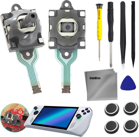 1 PCS - Joystick Replacement for Asus ROG Ally RC71L,GPD win3 Windows 10 Handheld Laptop Thumb Sticks Joystick Replace Accessories with Repair Tools in Kuwait