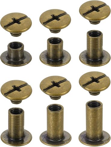 UXCELL 90 SETS Chicago Screw Rivets Metal Phillips Head Brocks Post Post Phail Proched Stud Scre in Kuwait