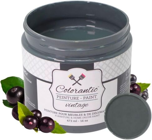 لون الأطلسي | Pring Breeze Chalk Paint على أساس الأثاث DIY - الطلاء الحرفي متعدد السطح | لوحة ديكور المنزل الخضراء ذات النعناع الخضراء (16 أوقية ، نسيم الربيع) in Kuwait