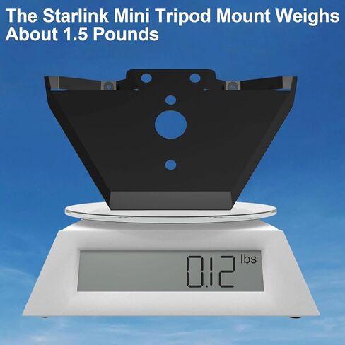 Starlink Mini Tripod Mount, Starlink Adapter with 1/4'' Screw Easy Mounting on Starlink Tripod Stand, Adjustable Height and Tile Angle, Portable Starlink Mounting Kit for Starlink Mini Standard Dish in Kuwait
