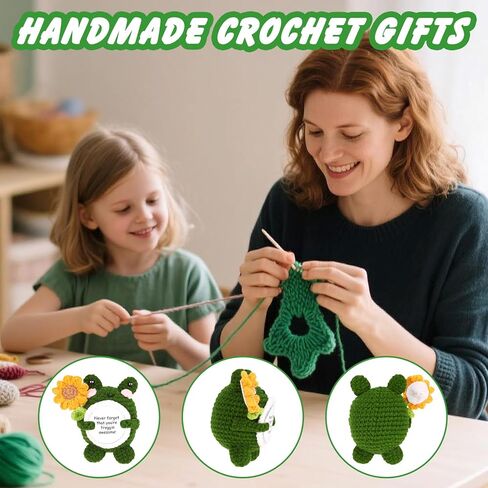 Emotional Support Crochet Duck, Handmade Positive Doll with Card and Keychain, Encouragement Gift for Women, Men, Friends, Co Workers, Birthday Graduation Teacher, Cute Desk Decor for Home Office in Kuwait