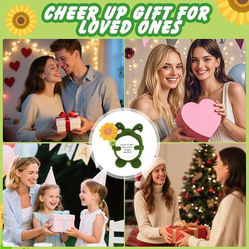 Emotional Support Crochet Duck, Handmade Positive Doll with Card and Keychain, Encouragement Gift for Women, Men, Friends, Co Workers, Birthday Graduation Teacher, Cute Desk Decor for Home Office in Kuwait