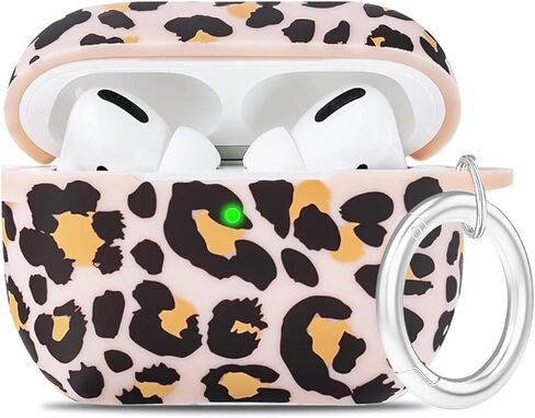 حافظة سيليكون البقرة AirPods 4 2024، غطاء حافظة YOMPLOW مع طقم تنظيف لأجهزة Apple Airpods الجيل الرابع غطاء مرن ناعم مطبوع عليه زهور لـ Air Pod 4th Women Girls، جلد مع سلسلة مفاتيح - بقرة in Kuwait