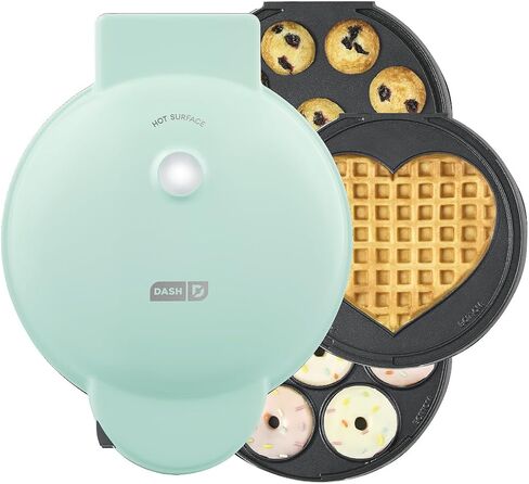 DASH MultiMaker Treat Maker System, Mini Donuts, Waffle Bites, Mini Cupcakes - Cream in Kuwait