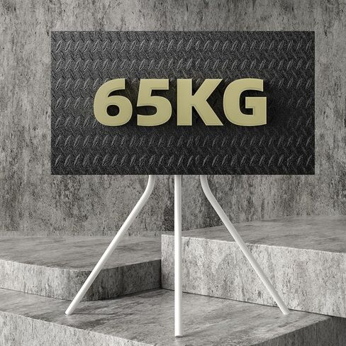 حامل تلفزيون الحامل مع قاعدة حامل ثلاثي القوائم للشاشات المسطحة مقاس 42-86 بوصة، حامل ثلاثي القوائم للتلفزيون قابل للتعديل الارتفاع لغرفة المعيشة مع روابط الكابلات، أقصى سعة تحميل 143.3 رطل YS613B in Kuwait