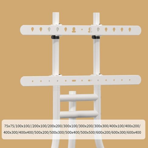حامل تلفزيون الحامل مع قاعدة حامل ثلاثي القوائم للشاشات المسطحة مقاس 42-86 بوصة، حامل ثلاثي القوائم للتلفزيون قابل للتعديل الارتفاع لغرفة المعيشة مع روابط الكابلات، أقصى سعة تحميل 143.3 رطل YS613B in Kuwait