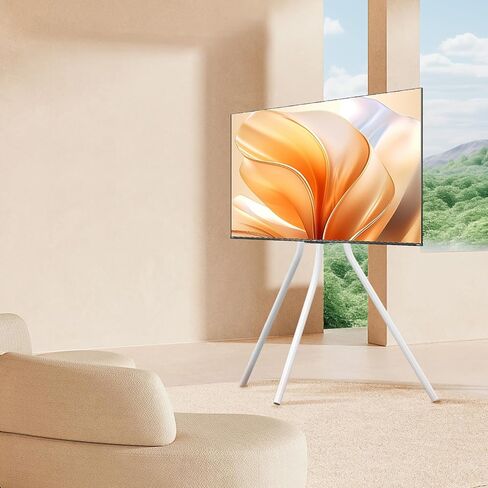 حامل تلفزيون الحامل مع قاعدة حامل ثلاثي القوائم للشاشات المسطحة مقاس 42-86 بوصة، حامل ثلاثي القوائم للتلفزيون قابل للتعديل الارتفاع لغرفة المعيشة مع روابط الكابلات، أقصى سعة تحميل 143.3 رطل YS613B in Kuwait