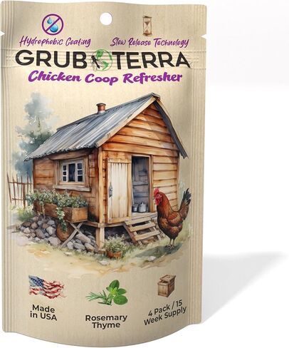 مزيل الروائح الكريهة من GrubTerra Coop لقلم الدجاج مناسب لامتصاص الروائح الكريهة لتغذية الدجاج ومحلول التحكم في الرائحة، بيئة نظيفة ومنعشة in Kuwait