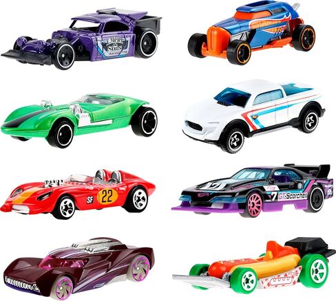 Hot Wheels Toy Cars & Trucks, Let’s Race 10-Pack, Set of 10 1:64 Scale Vehicles from The Animated Netflix Show for Play or Display (Styles May Vary) in Saudi Arabia