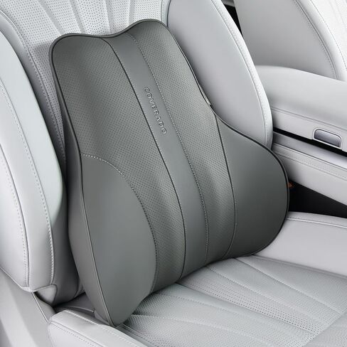 Coverado Seat Cushion and Lumbar Support Pillow for Car Office Chair, Ergonomic Memory Foam Desk Chair Cushion Back Support Pillow, Sciatica & Back & Tailbone Pain Relief Cushion-Black&Gray in Saudi Arabia