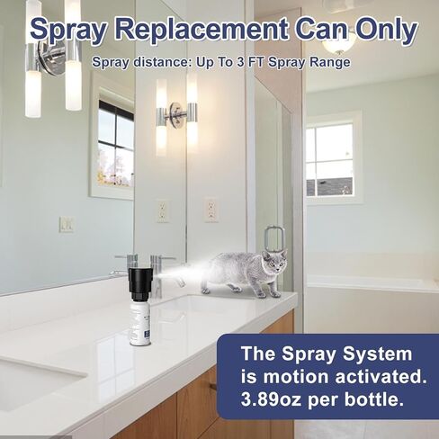 Refill Spray for Pet Safe SSSCAT Spray Pet Deterrent 1 Pack 3.89oz Spray Deterrent Device - Safe Dog & Cat Spray Deterrent System in Kuwait
