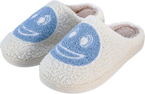 شباشب وجه مبتسم لطيفة للأطفال والبنات والأولاد، شباشب وجه سعيد قطيفة ناعمة مضادة للانزلاق للأطفال الصغار شباشب منزلية دافئة للأطفال الصغار شباشب ابتسامة كرتونية للاستخدام الداخلي والخارجي in Kuwait