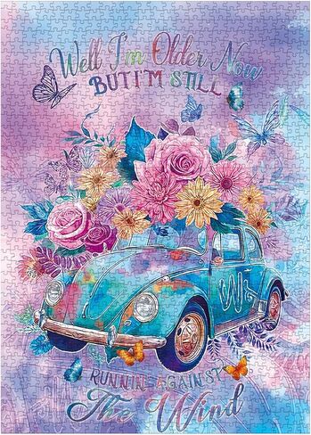 Gradient Flower Puzzle for Adults 1000 Pieces, Colorful Flower Plant Puzzle Rainbow Jigsaw Puzzles for Adults, Inspiring Puzzles as Religious Decor in Saudi Arabia