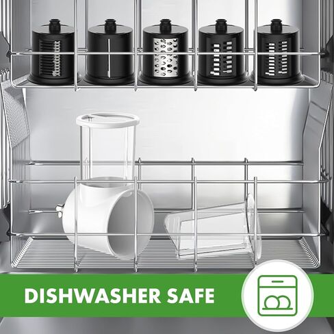 GVODE Slicer Shredder Attachment for Kitchenaid Stand Mixer, Cheese Grater Attachment for Kitchenaid with 5 Blades, Large Feed Chute Salad Maker for Kitchenaid Mixer Accessories in Kuwait