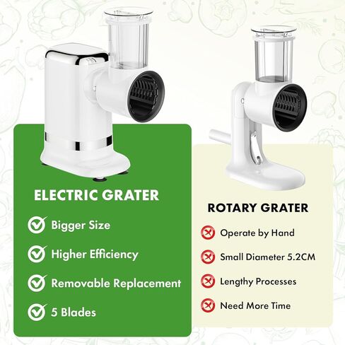 GVODE Slicer Shredder Attachment for Kitchenaid Stand Mixer, Cheese Grater Attachment for Kitchenaid with 5 Blades, Large Feed Chute Salad Maker for Kitchenaid Mixer Accessories in Kuwait