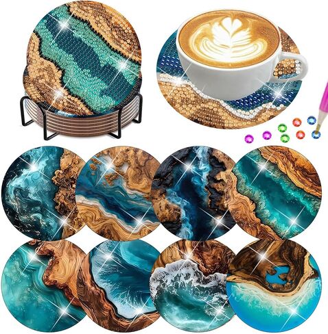 Lophomie Cat Diamond Painting Kits DIY Cat Diamond Art Kits for Beginners Adults 5D Full Drill Animal Painting Kits for Home Wall Decoration Gift 14x14 inch. in Saudi Arabia