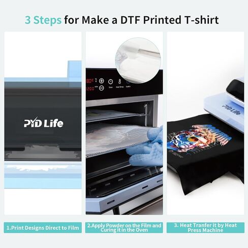 PYD Life DTF Printer A3 Transfer Printing Machine T-Shirt Direct to Film Printer with Epson XP600 Printhead,with White Ink Circulation System, Mixing and Automatic Cleaning System in Kuwait