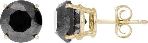 14k White Gold Black Diamond Stud Earrings (2cttw) in Saudi Arabia