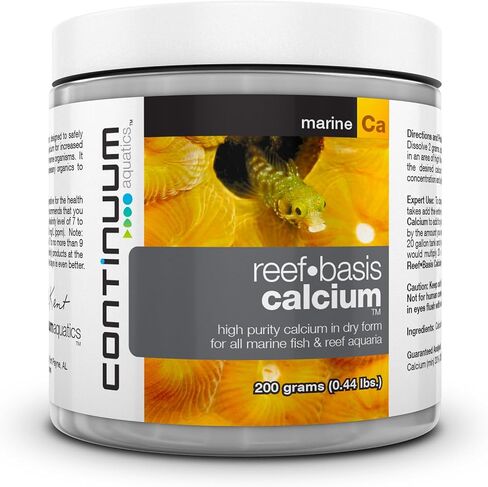 Continuum Aquatics Reef Basis Calcium - Calcium Powder for Marine Fish and Reef Saltwater Aquariums, 800 g (QCALD800) in Kuwait