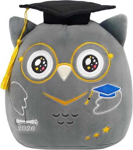 التخرج Axolotl Plush Toy: 8 بوصة 2025 Pink Axolotl محشو بالحيوان مع غطاء التخرج ، فئة لطيفة من 2025 ، هدايا التخرج للجامعة ، طلاب المدارس الابتدائية ، in Kuwait