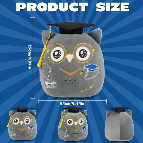 التخرج Axolotl Plush Toy: 8 بوصة 2025 Pink Axolotl محشو بالحيوان مع غطاء التخرج ، فئة لطيفة من 2025 ، هدايا التخرج للجامعة ، طلاب المدارس الابتدائية ، in Kuwait