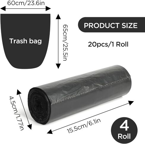 40PCS Biodegradable Camping Toilet Bags, 22L Capacity, Portable Toilet Bags for portable potty, Camping Toilet Accessories for Eco-Friendly Waste Disposal in Outdoor Adventures in Kuwait
