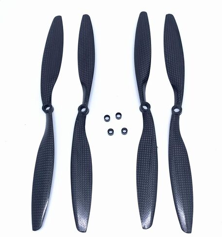 2 Pairs KingVal Replacement 1260 12 * 6.0 Carbon Fiber Propeller Prop CW/CCW Compatible with RC Drone Quadcopter in Saudi Arabia