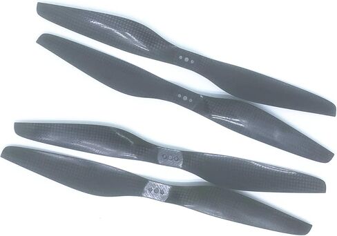 2 Pairs KingVal Replacement 1260 12 * 6.0 Carbon Fiber Propeller Prop CW/CCW Compatible with RC Drone Quadcopter in Saudi Arabia