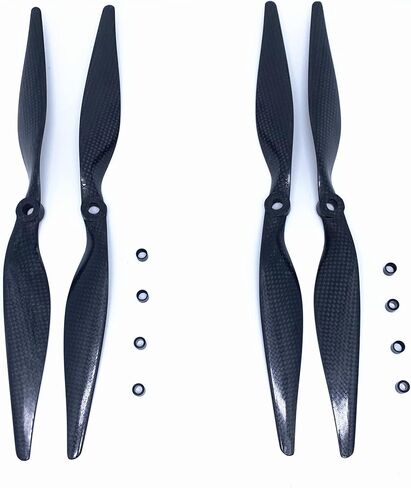 2 Pairs KingVal Replacement 1260 12 * 6.0 Carbon Fiber Propeller Prop CW/CCW Compatible with RC Drone Quadcopter in Saudi Arabia
