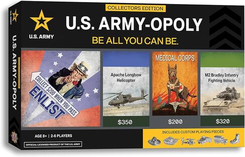 Mortpieces Opoly Board Games - Army Army Opoly - ألعاب الطاولة المرخصة رسميًا للبالغين والأطفال والعائلة in Saudi Arabia