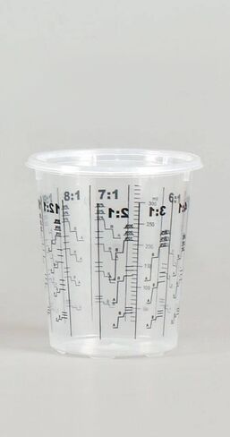 Plastic Paint Mixing and measuring Cup (44 Oz) (Box of 25) Best for measuring liquids in Kuwait