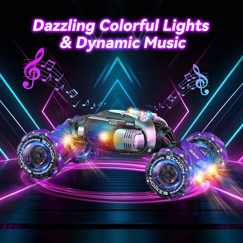 الإيماءات استشعار RC Stunt Car ، والسيارات التحكم عن بُعد ألعاب محول العمر 5-7 6-12 8 9 10 11 سنة فتيان ، ألعاب هدايا عيد ميلاد للأطفال ، 2.4 جيجا هرتز التحكم في اليد 360 درجة تدور in Kuwait