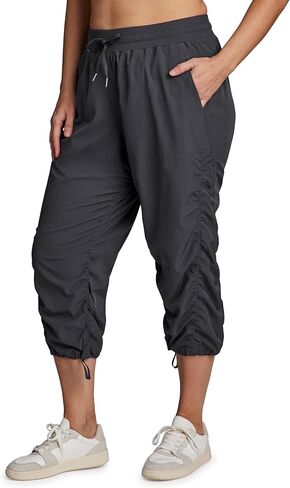 RBX Women's Plus Size Woven Lightweight Drawstring Capri Pant in Kuwait