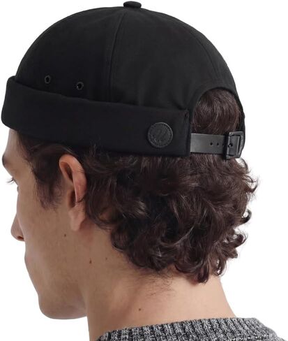 UNDERCONTROL Brimless Sailor Fisherman Vintage Leon Hat No Visor Skull Leather Strap Beanie Cap for Men&Women - Made in Korea in Kuwait