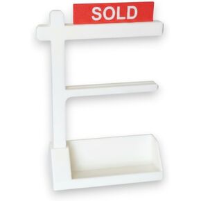 Realtor Business Card Holder Display With SOLD and FOR SALE Sign Riders in Kuwait