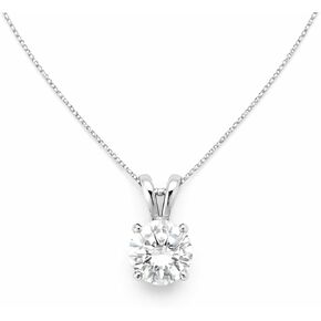 Mariell Cubic Zirconia Crystal Pendant Necklace for Women, 2 Carat Round CZ, Mother's Day Jewelry in Kuwait