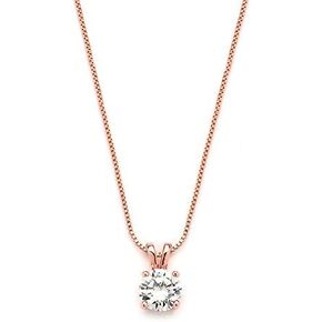 Mariell Cubic Zirconia Crystal Pendant Necklace for Women, 2 Carat Round CZ, Mother's Day Jewelry in Kuwait