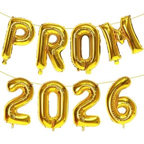 KALOR Rose Gold Prom 2025 Balloons Banner, 32 Inch Mylar letter Graduation Balloons Grad Decoration for Class of 2025 Congrats Grad Party Supplies in Saudi Arabia