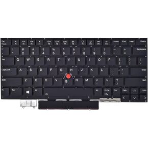 لوحة مفاتيح بديلة لجهاز Lenovo ThinkPad X1 Carbon Gen 7th 2019، وThinkPad X1 Carbon Gen 8th 2020 للكمبيوتر المحمول، وThinkPad X1 Yoga Gen 4 2019 وX1 Yoga Gen 5 2020 مع تخطيط أمريكي بإضاءة خلفية in Kuwait