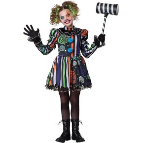 Girl's Neon Nightmare Clown Costume in Kuwait