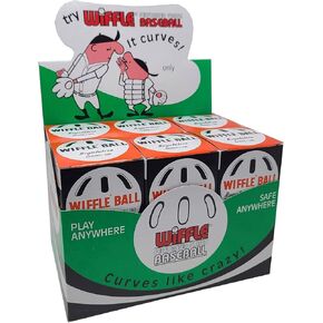 One Dozen Baseball Sized Wiffle Balls in a Countertop Display by Wiffle in Kuwait