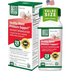 Bell Healthy Pressure Support ™ مزيج فريد - مزيج طبيعي من مستخلص حبوب القهوة الخضراء ، استخراج بذور الثوم والكرفس مكملات ضغط الدم - 2 حزمة من 60 كبسولة لكل منهما ، نباتي ، غير محلي. in Kuwait