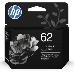 HP 62 Black Ink Cartridge | Works with HP ENVY 5540, 5640, 5660, 7640 Series, HP OfficeJet 5740, 8040 Series, HP OfficeJet Mobile 200, 250 Series | Eligible for Instant Ink | C2P04AN in Kuwait