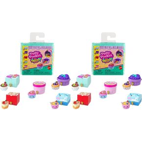 Polly Pocket Micro Dolls & Compacts مع سيارات الألعاب ، وجمع مركبات موضوعات الطعام ، و Tiny Take Out تكشف عن مفاجآت in Kuwait